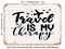 DECORATIVE METAL SIGN - Travel is My therapy - Vintage Rusty Look